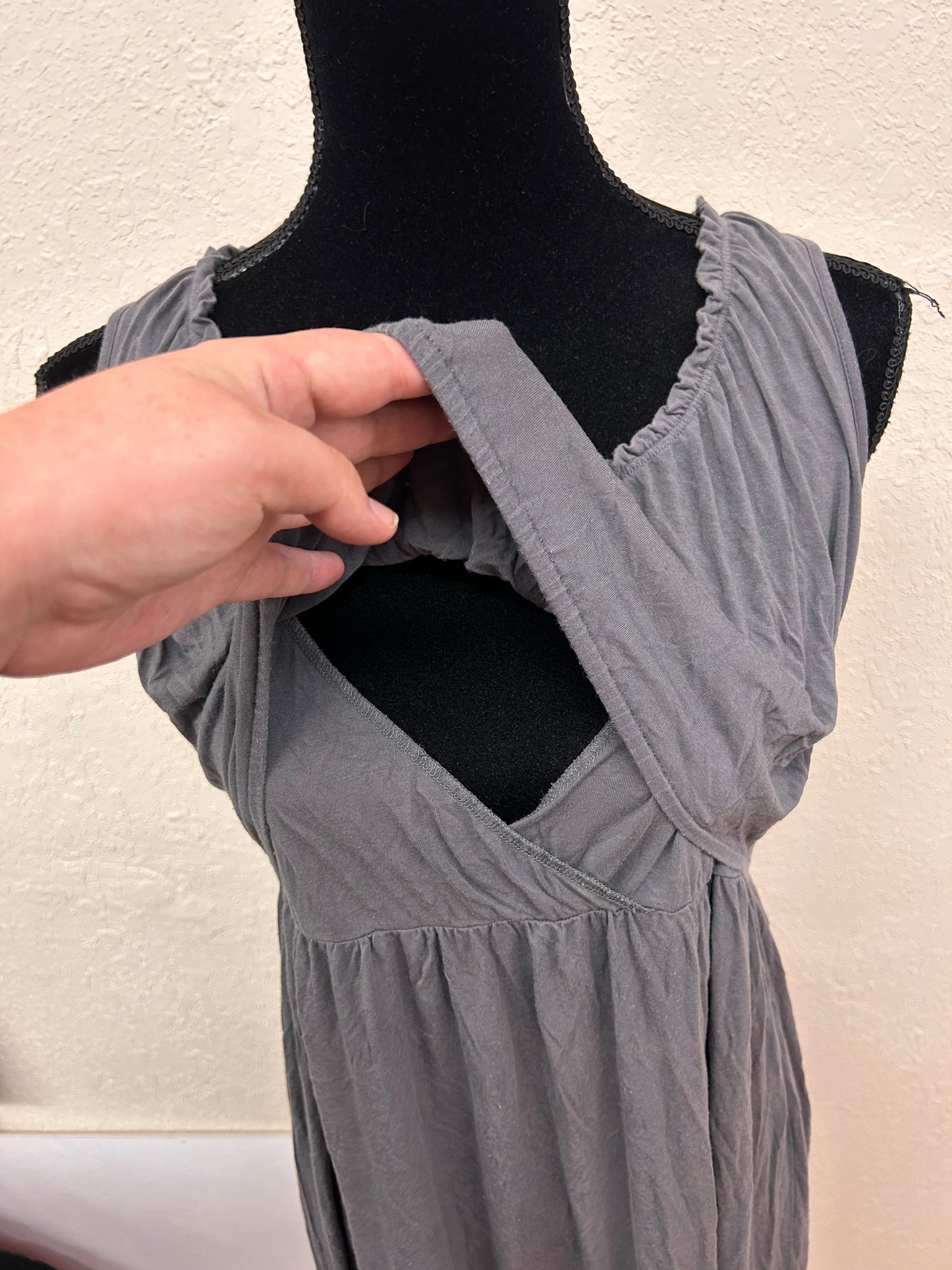 Milk nursewear large grey dress