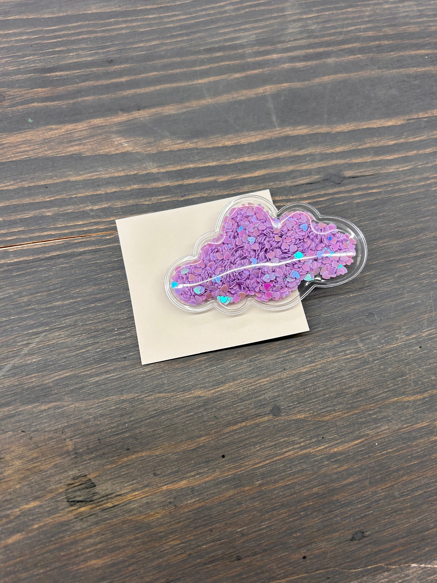 Sequin shaker cloud clip