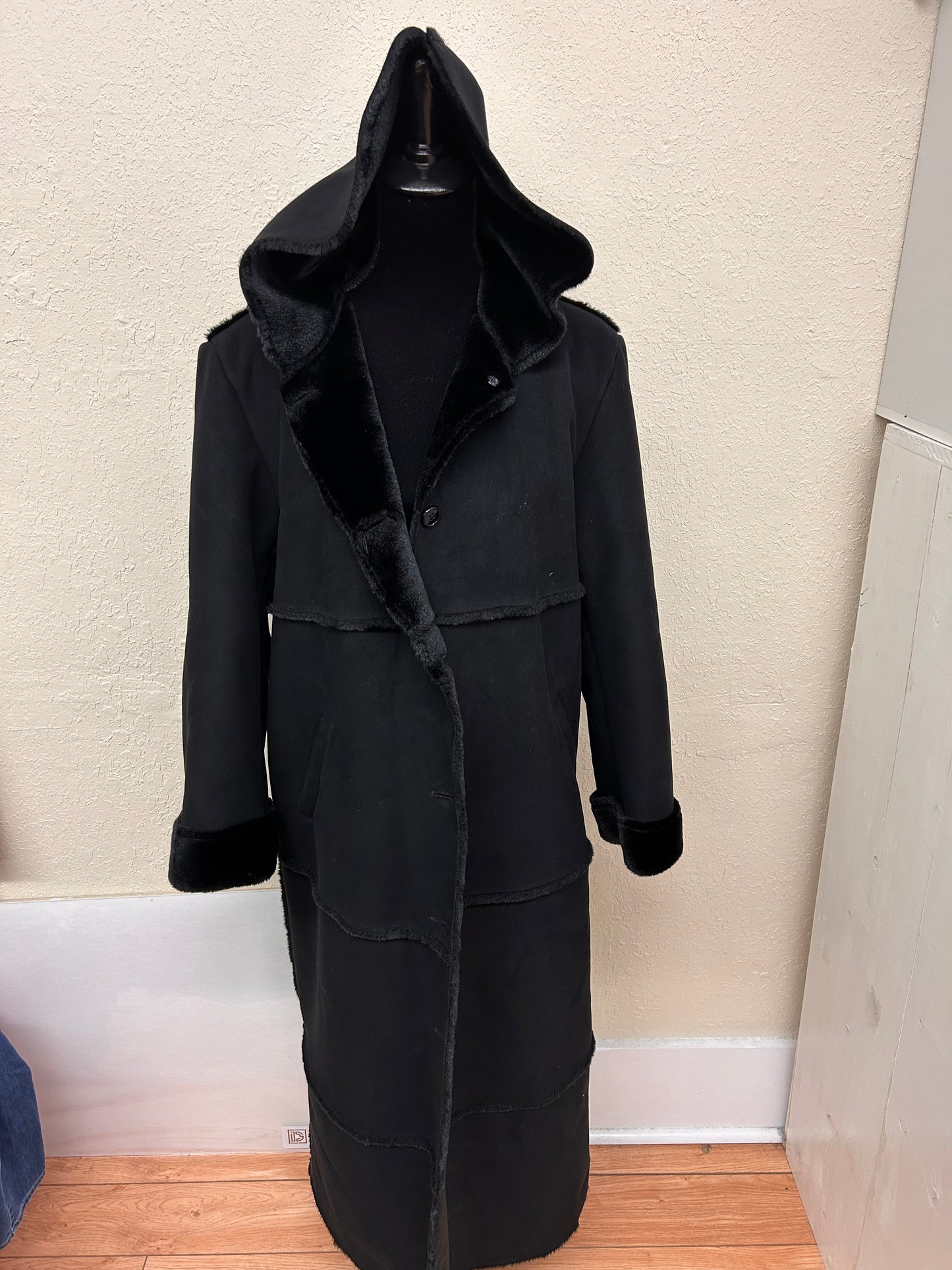 Liz Claiborne medium black suede jacket