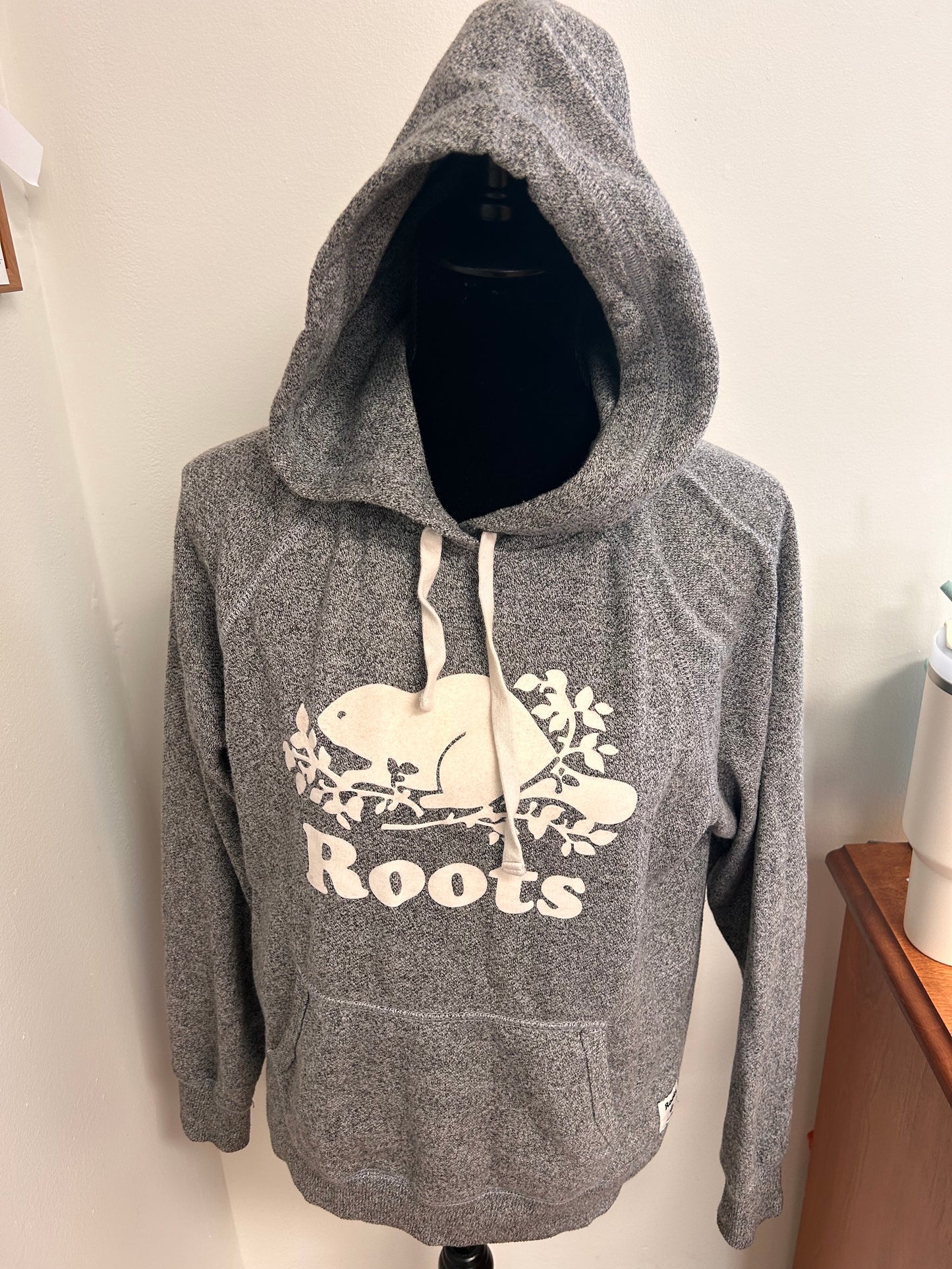 Roots medium grey hoodie