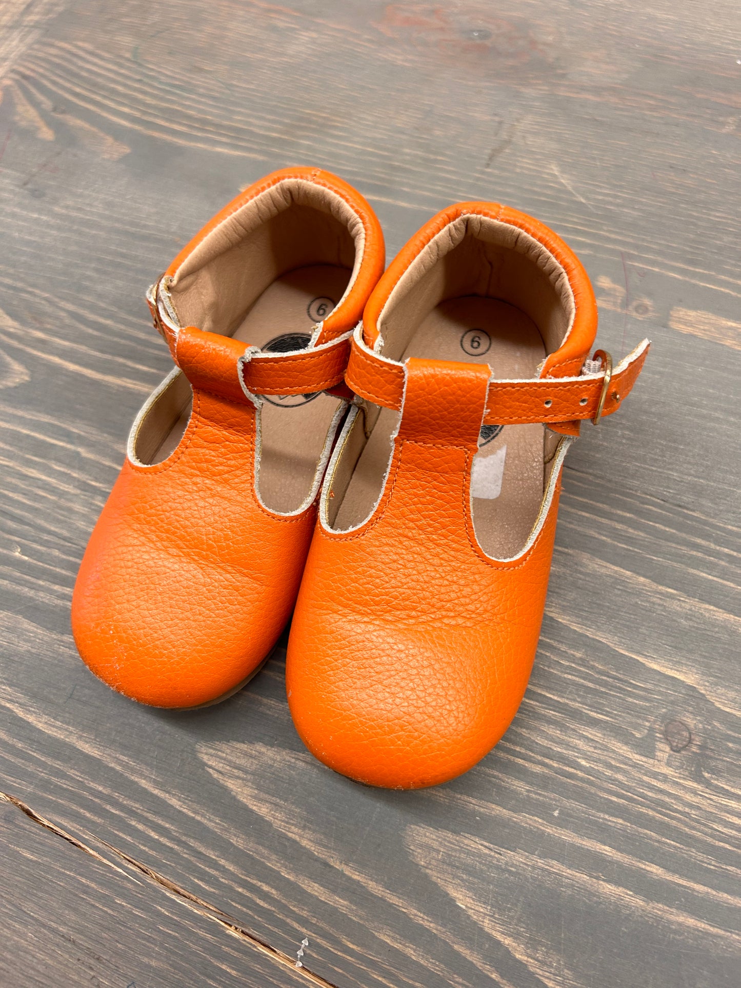 West coast moccs toddler 9 orange mary Jane