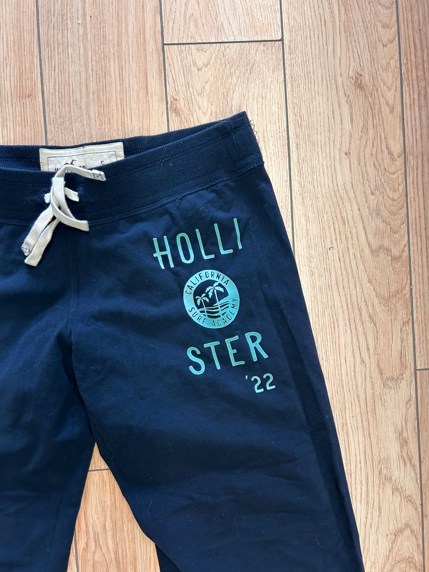 Hollister small navy straight leg joggers