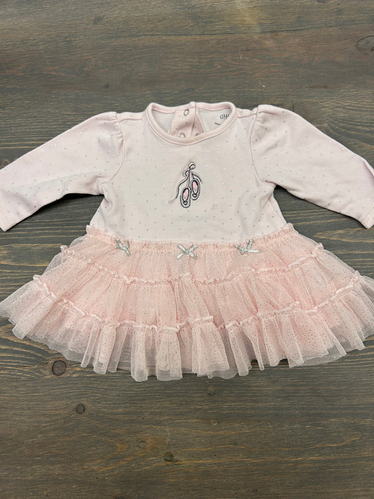 Little me 6m ballerina tulle peplum top