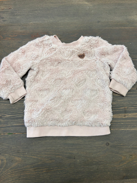 Juicy couture 24m pink Sherpa sweater