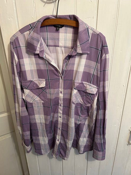 George Xxl purple flannel