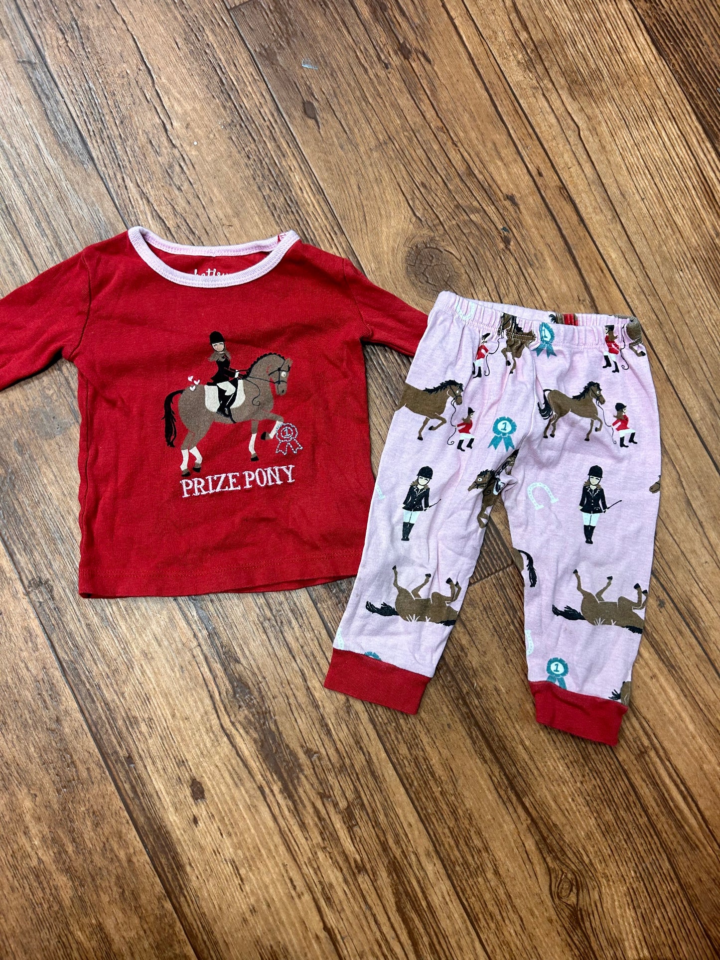 Hatley 12m horse 2pc sleep set