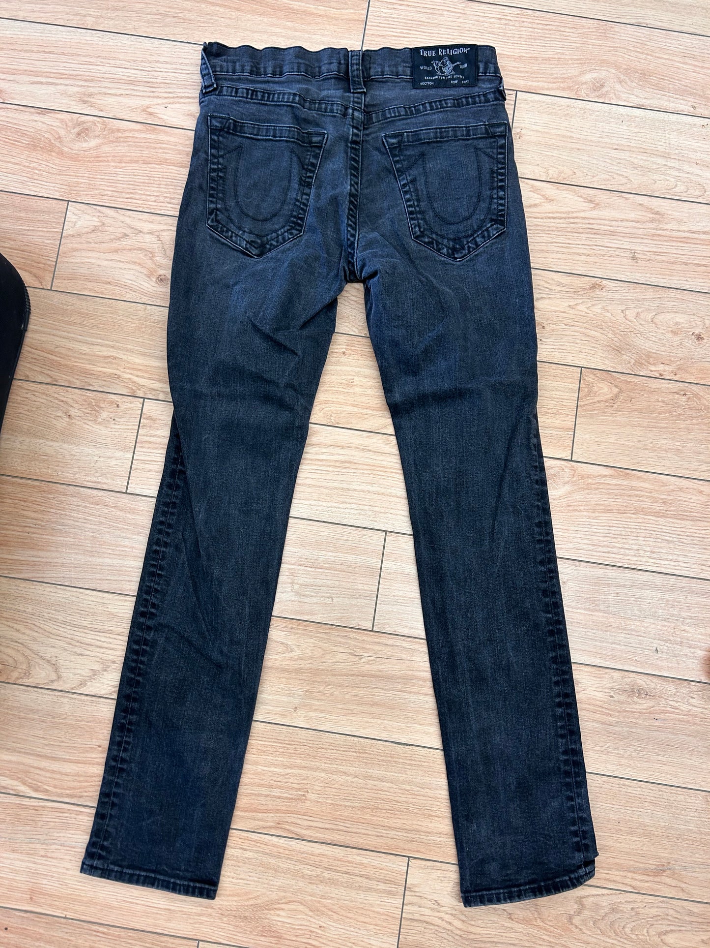 True religion men’s 32 black skinny jeans