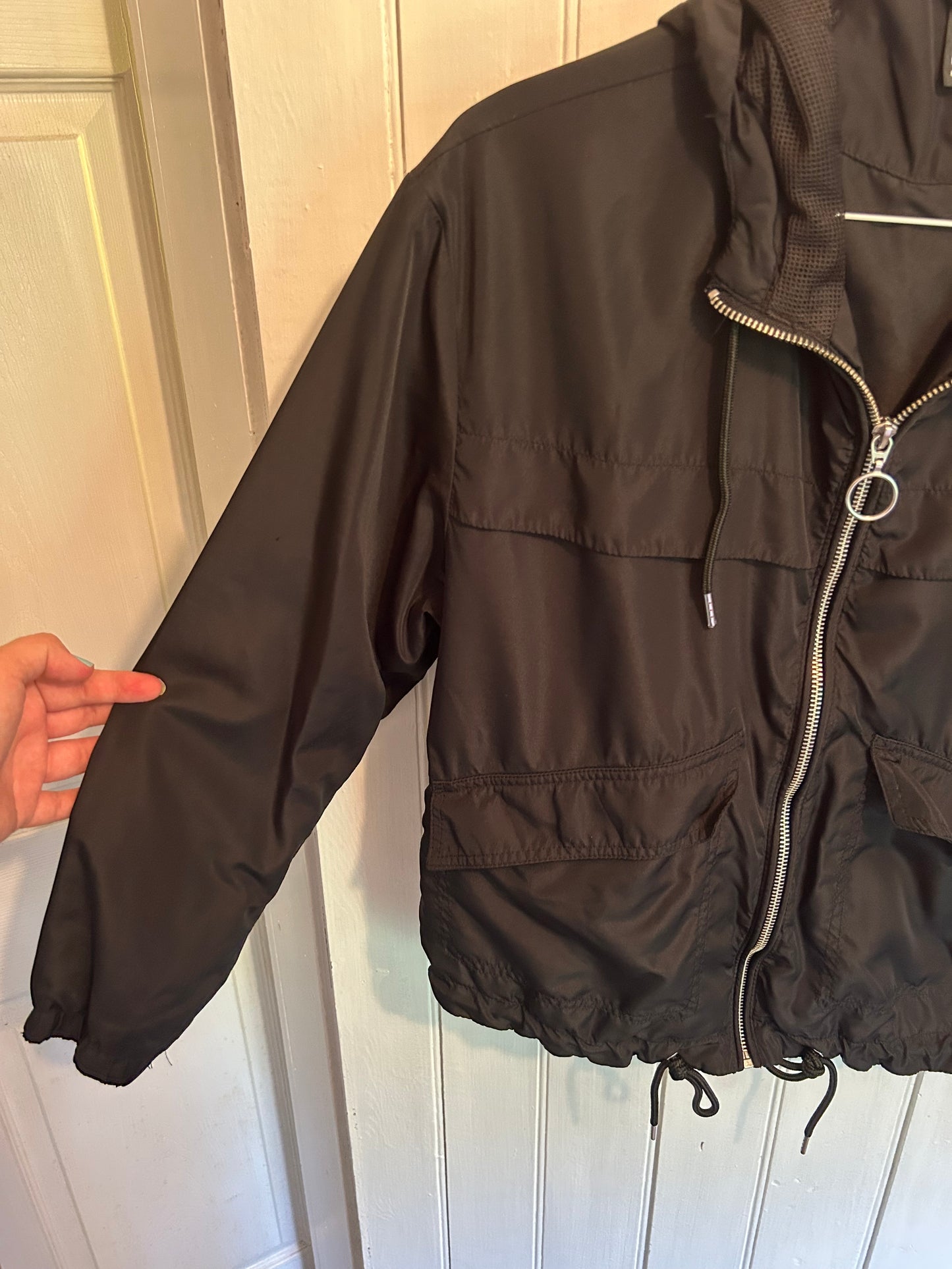 Divided H&M small black windbreaker