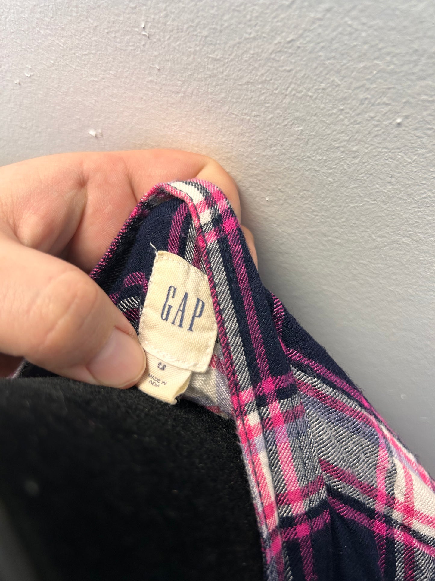 Gap medium pink flannel tunic