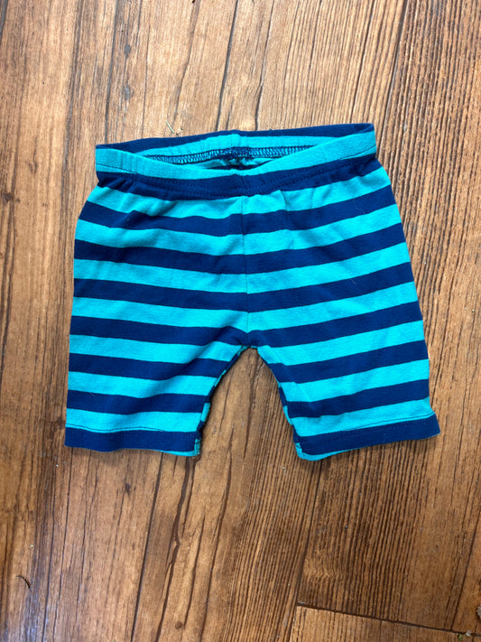 Carters 3t blue striped biker shorts