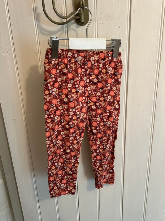 George 3t pink flower leggings