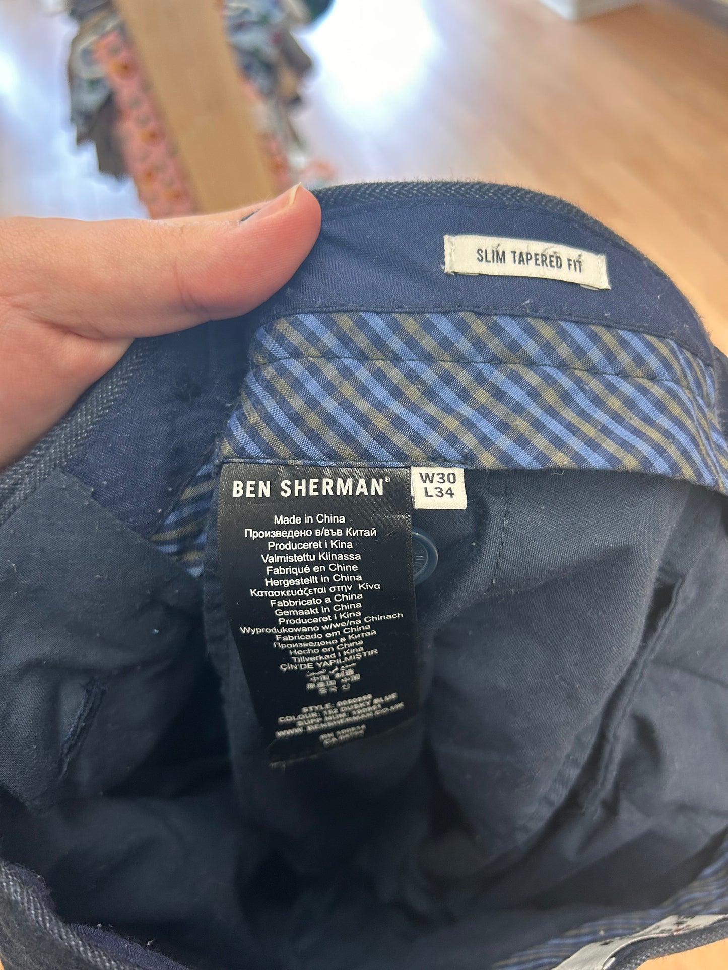 Ben Sherman 30x34 navy dress pants