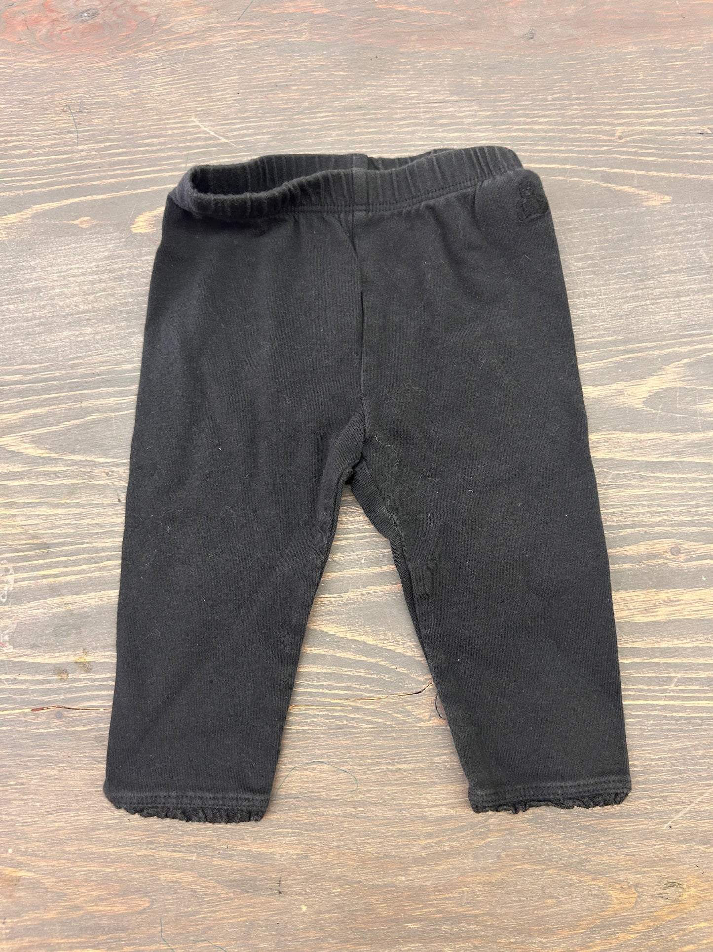 Gap 3/6m black leggings