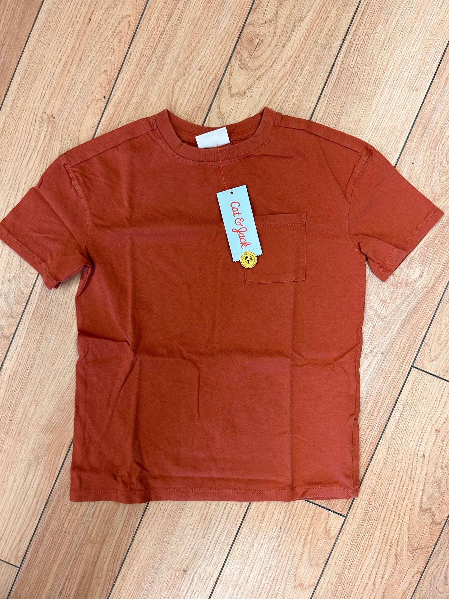 NEW cat & jack small orange T-shirt