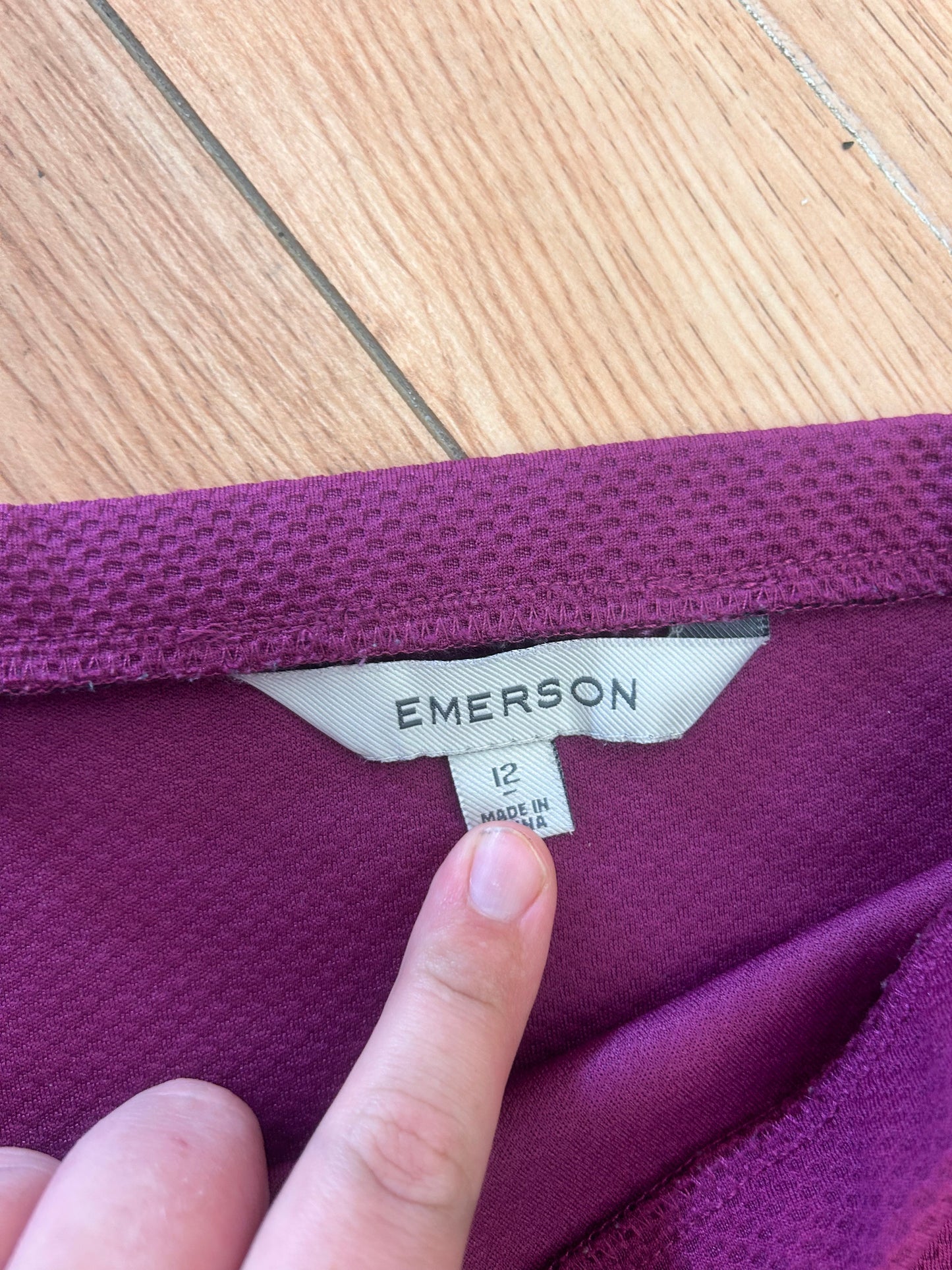 Emerson 12 purple midi skirt