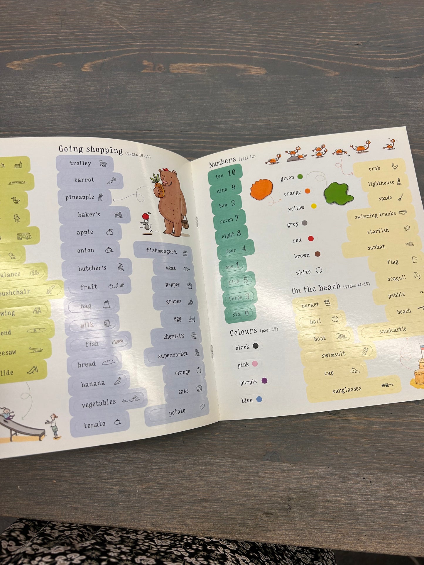 Usborne first English word sticker book