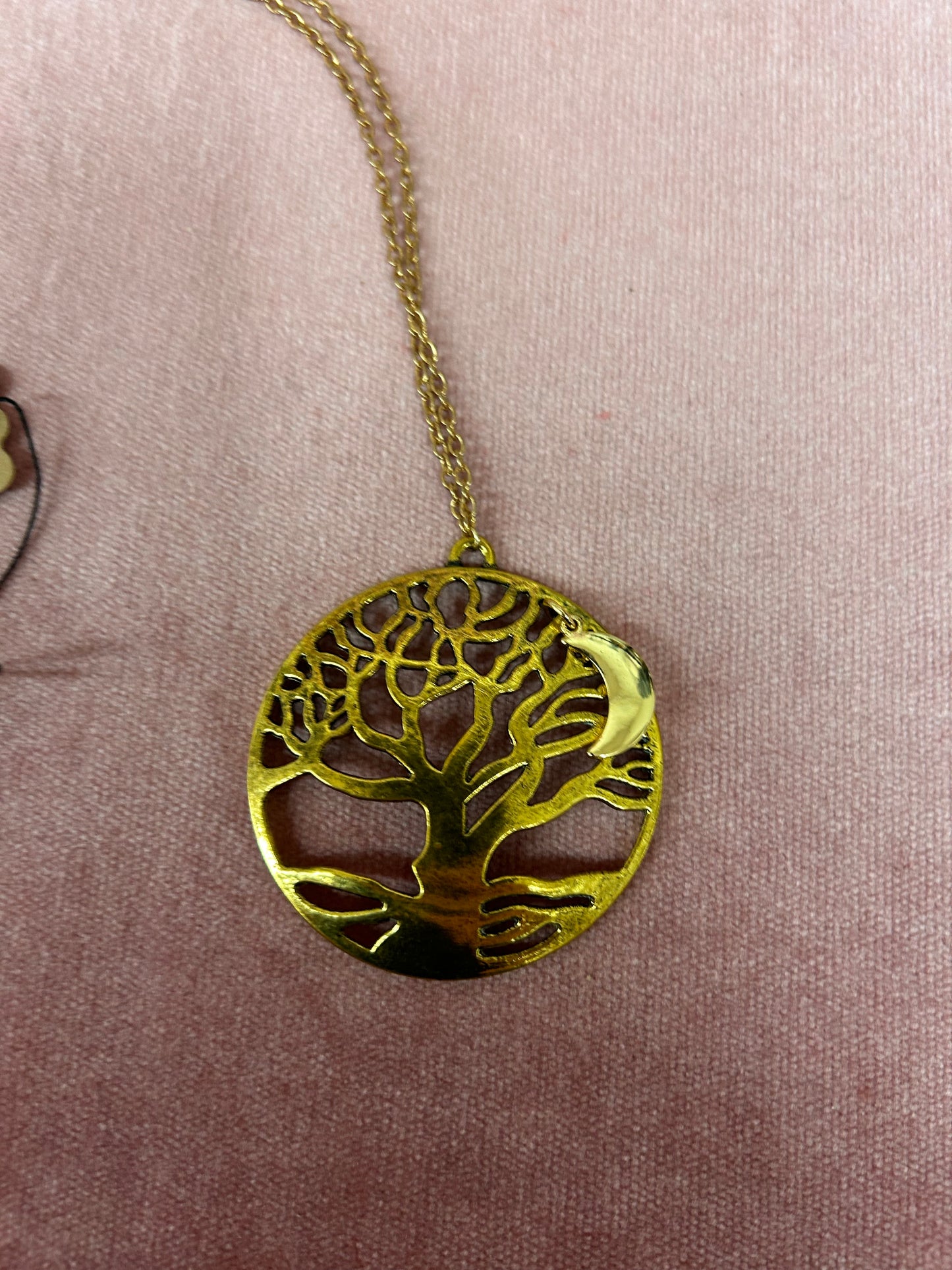 Gold tree of life necklace