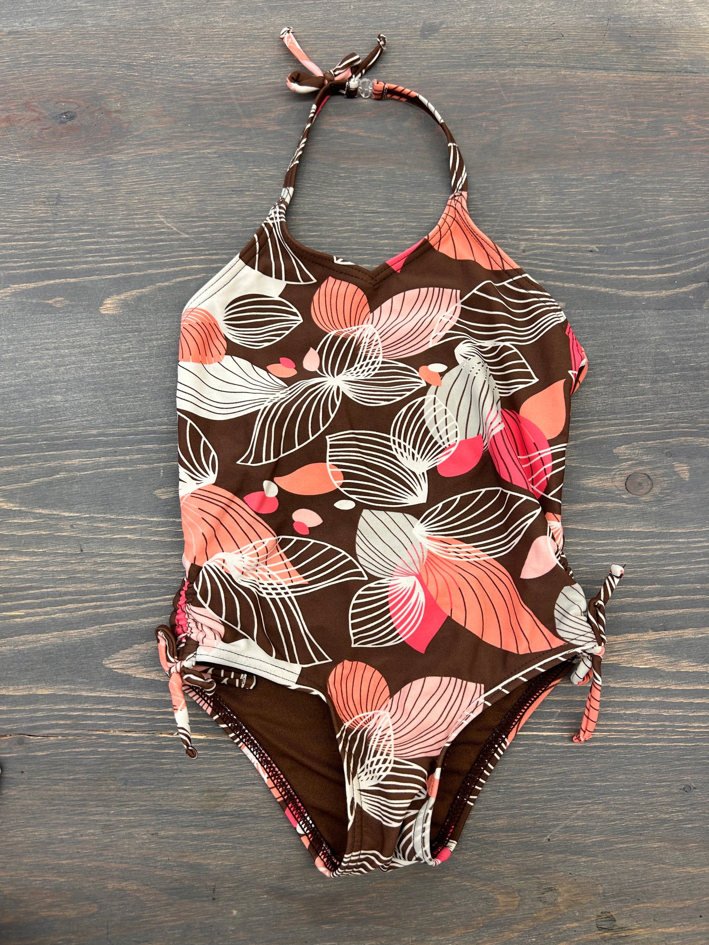 Joe fresh 3t pink & brown swimsuit