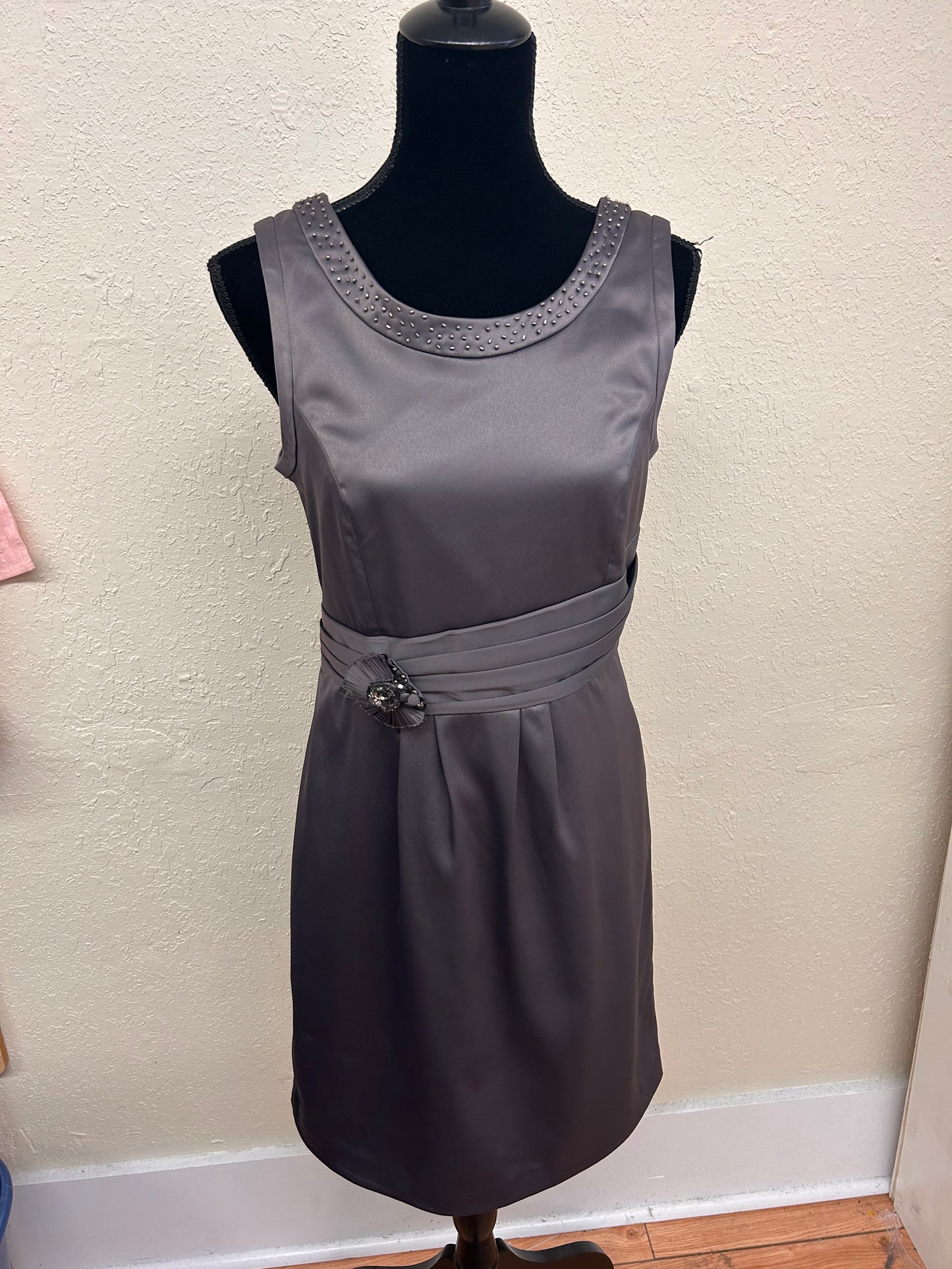 RW formal 6 grey silk dress