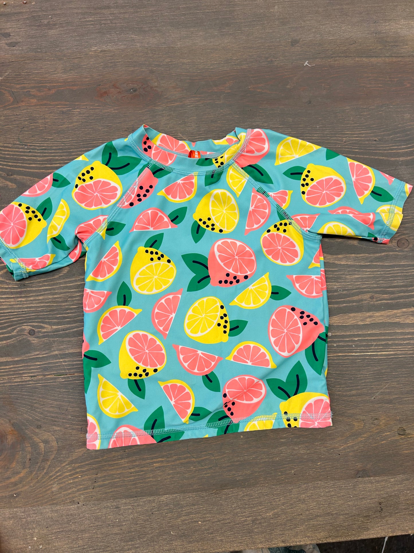 Joe fresh 5 citrus rash guard top