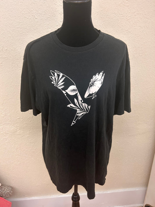 American eagle xl black bird graphic T-shirt