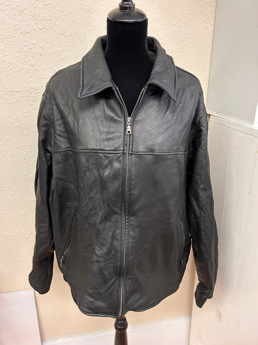 Eddie Bauer men’s Xxl leather jacket