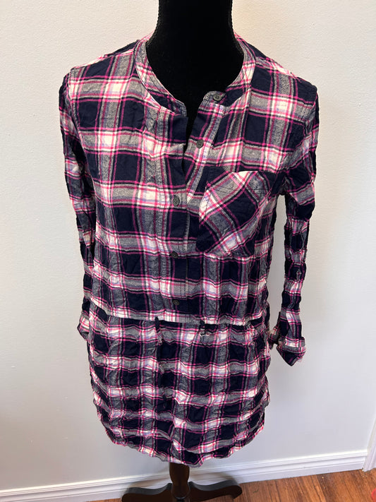 Gap medium pink flannel tunic