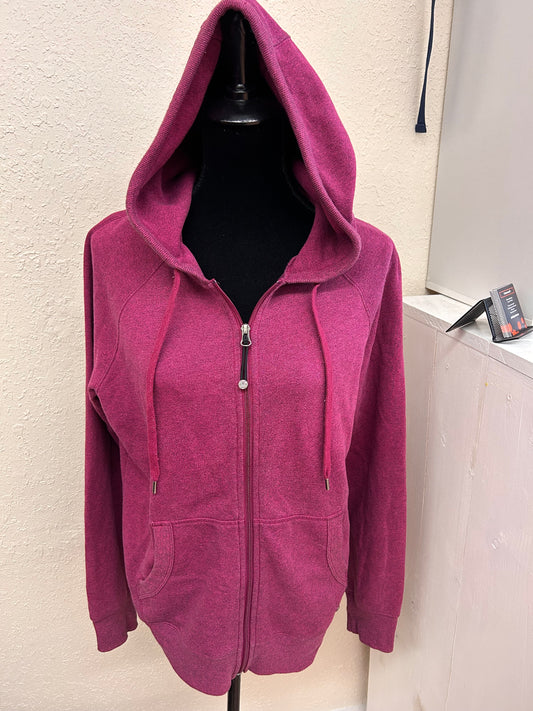 Tuff athletic large purple zip up hoodie