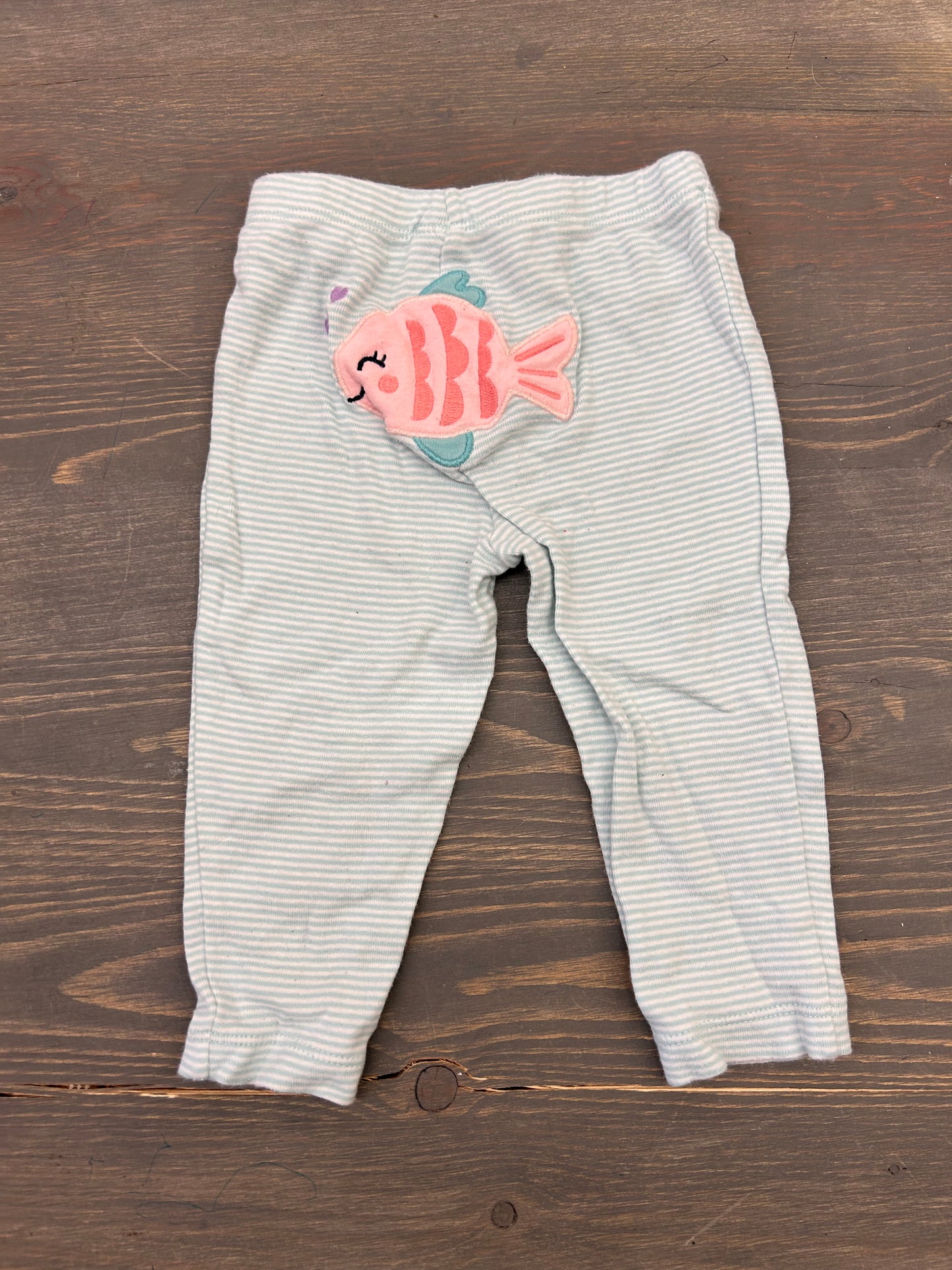 Carters blue fish leggings