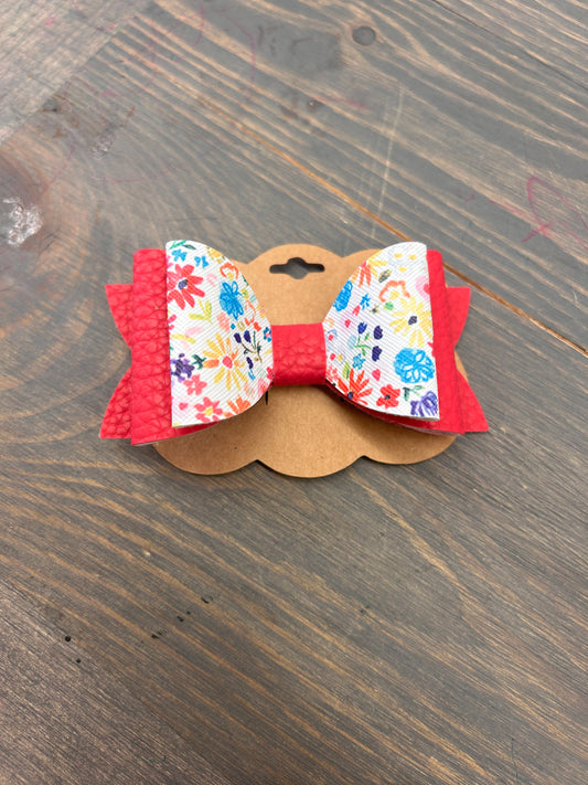 Multicoloured floral bows