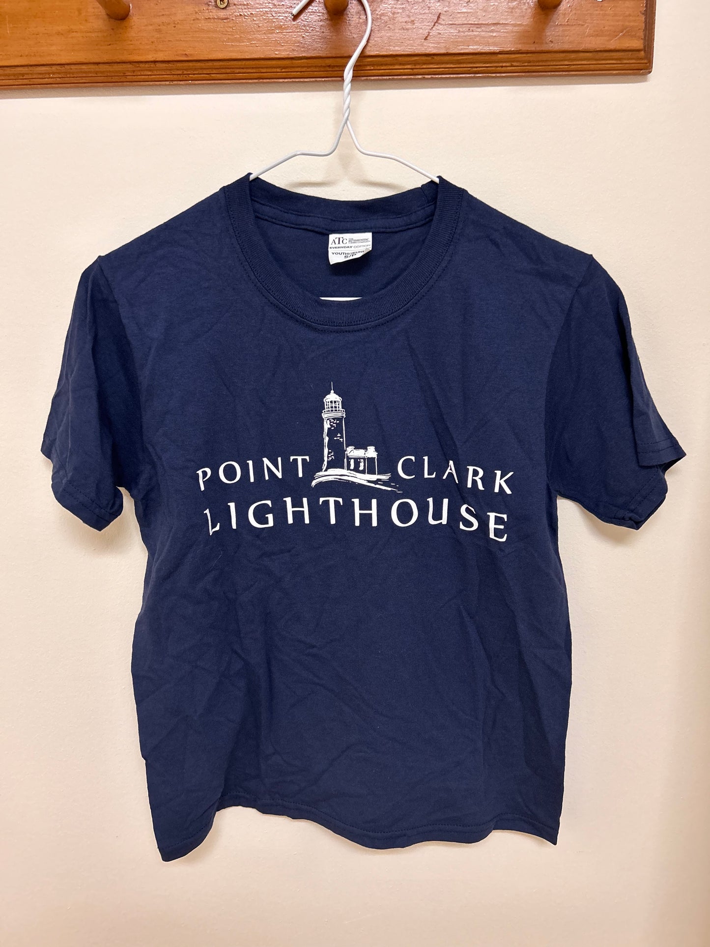 Youth small point Clark lighthouse T-shirt