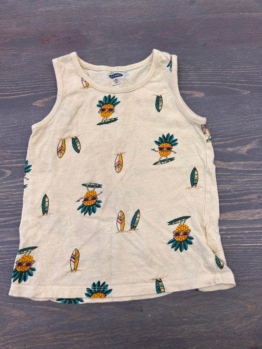 Old navy 3t pineapple tank top