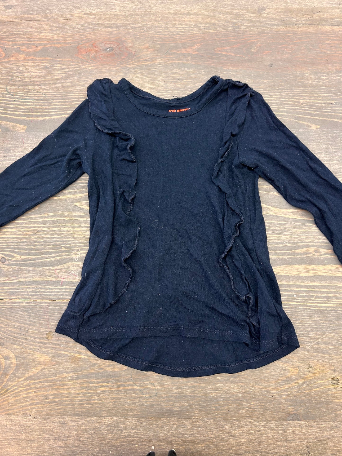 Joe fresh 2t navy ruffle top