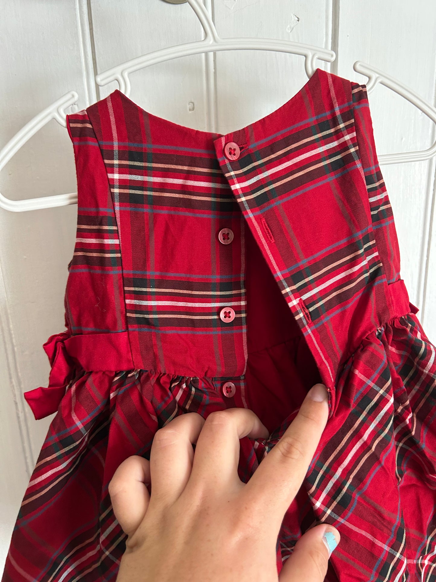 Carters 9m red plaid dress
