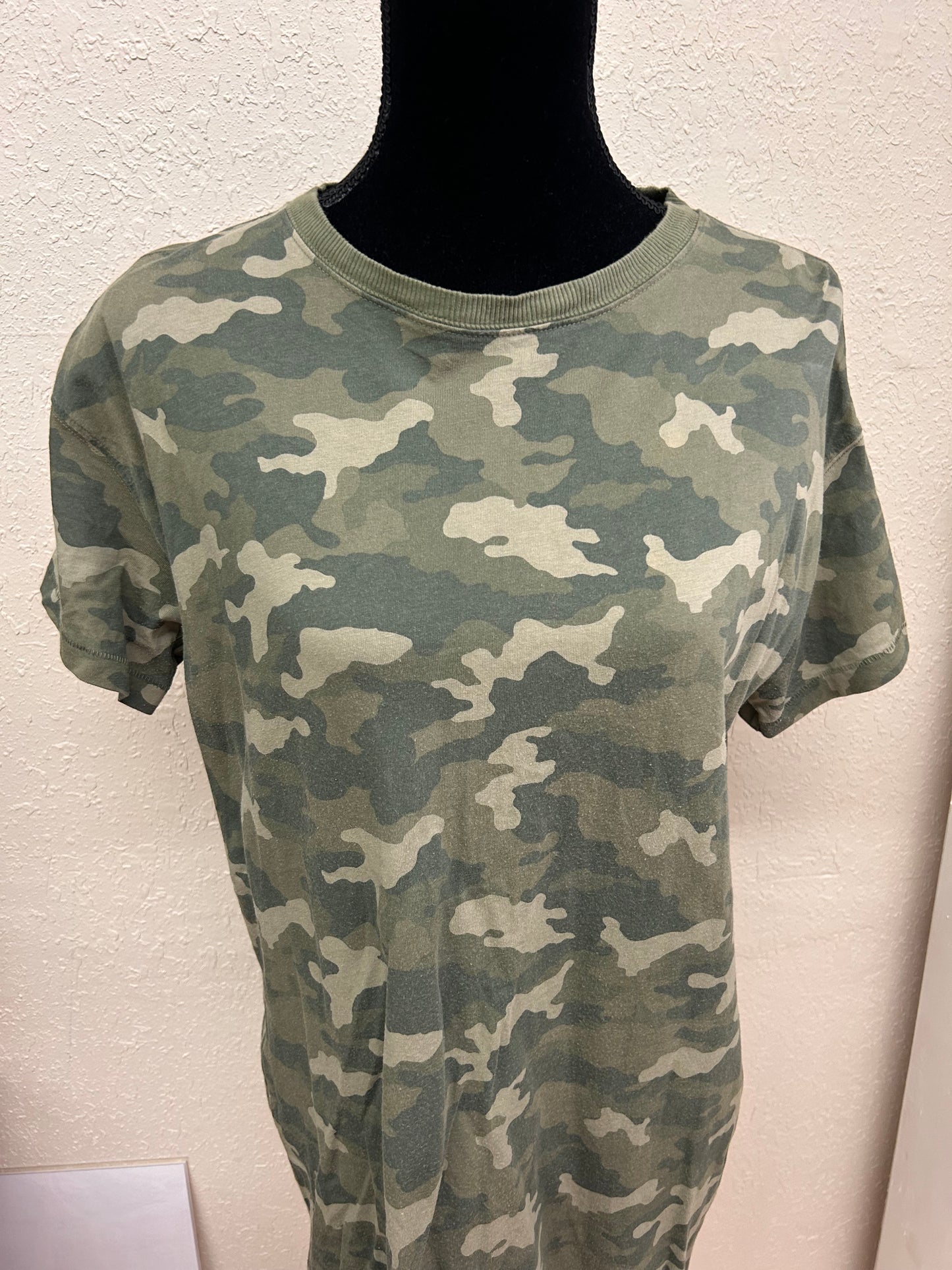 Old navy medium green camo Tshirt dress