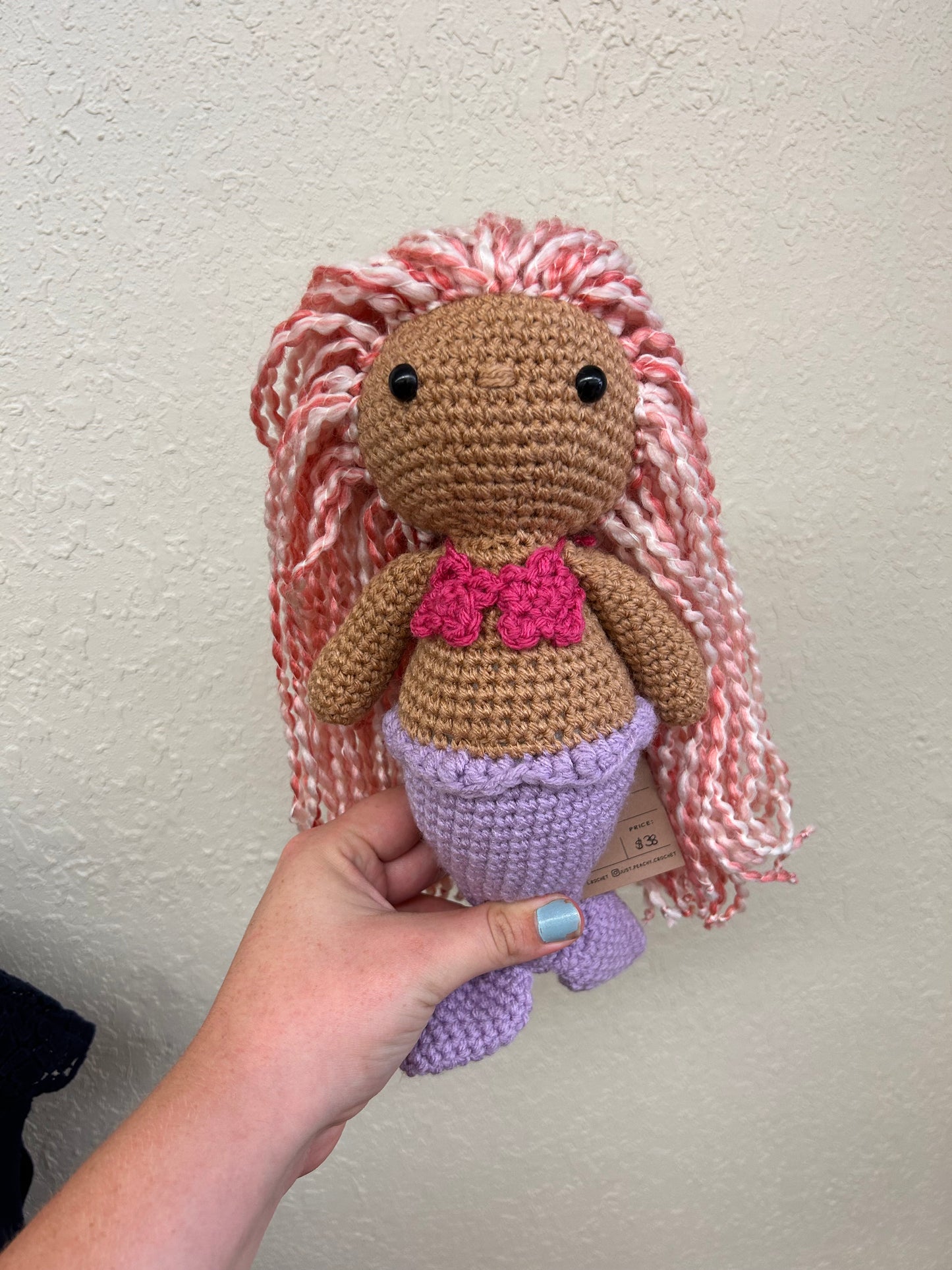 Mermaid crochet doll