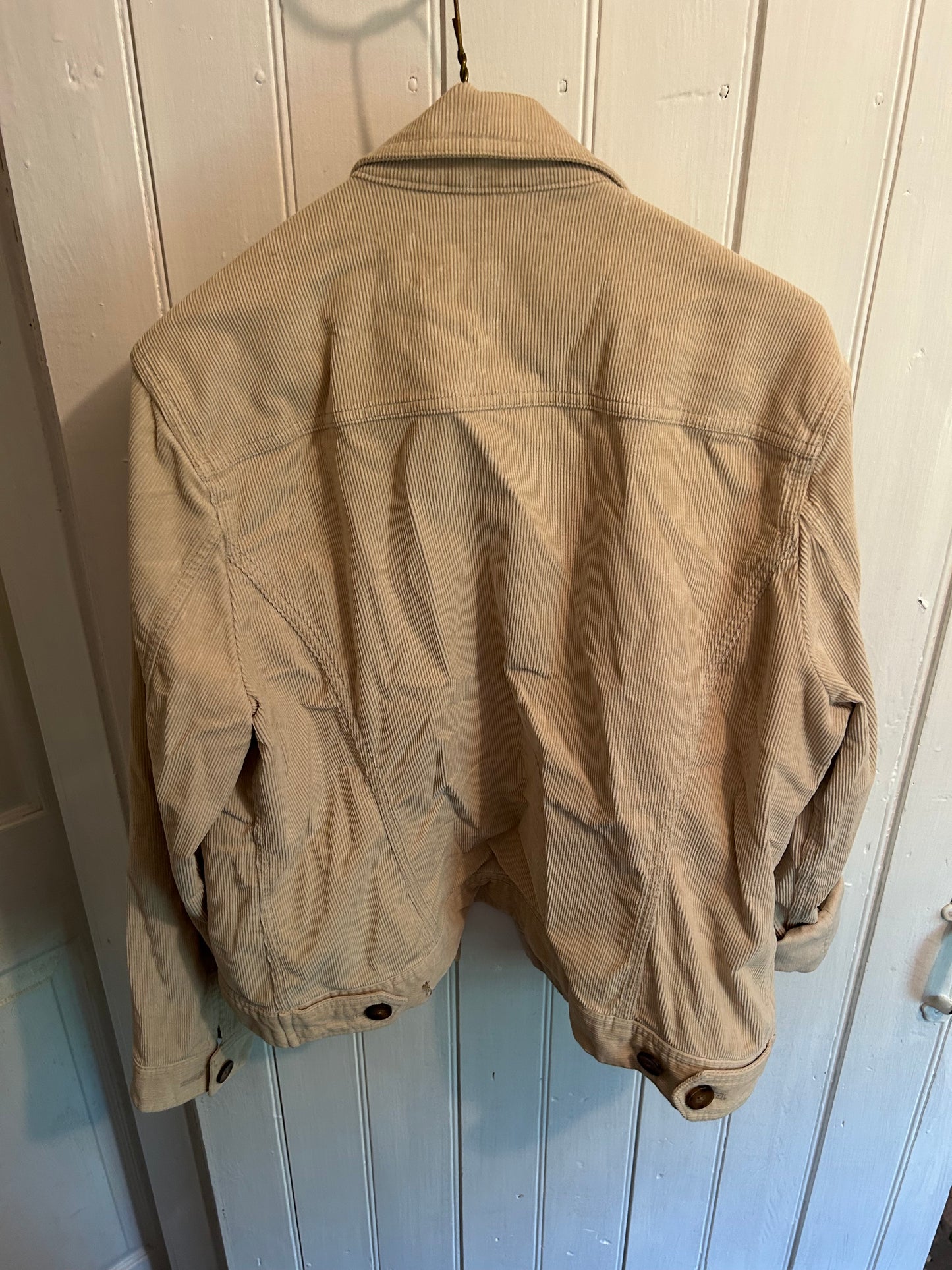 Eddie Bauer large tan corduroy jacket