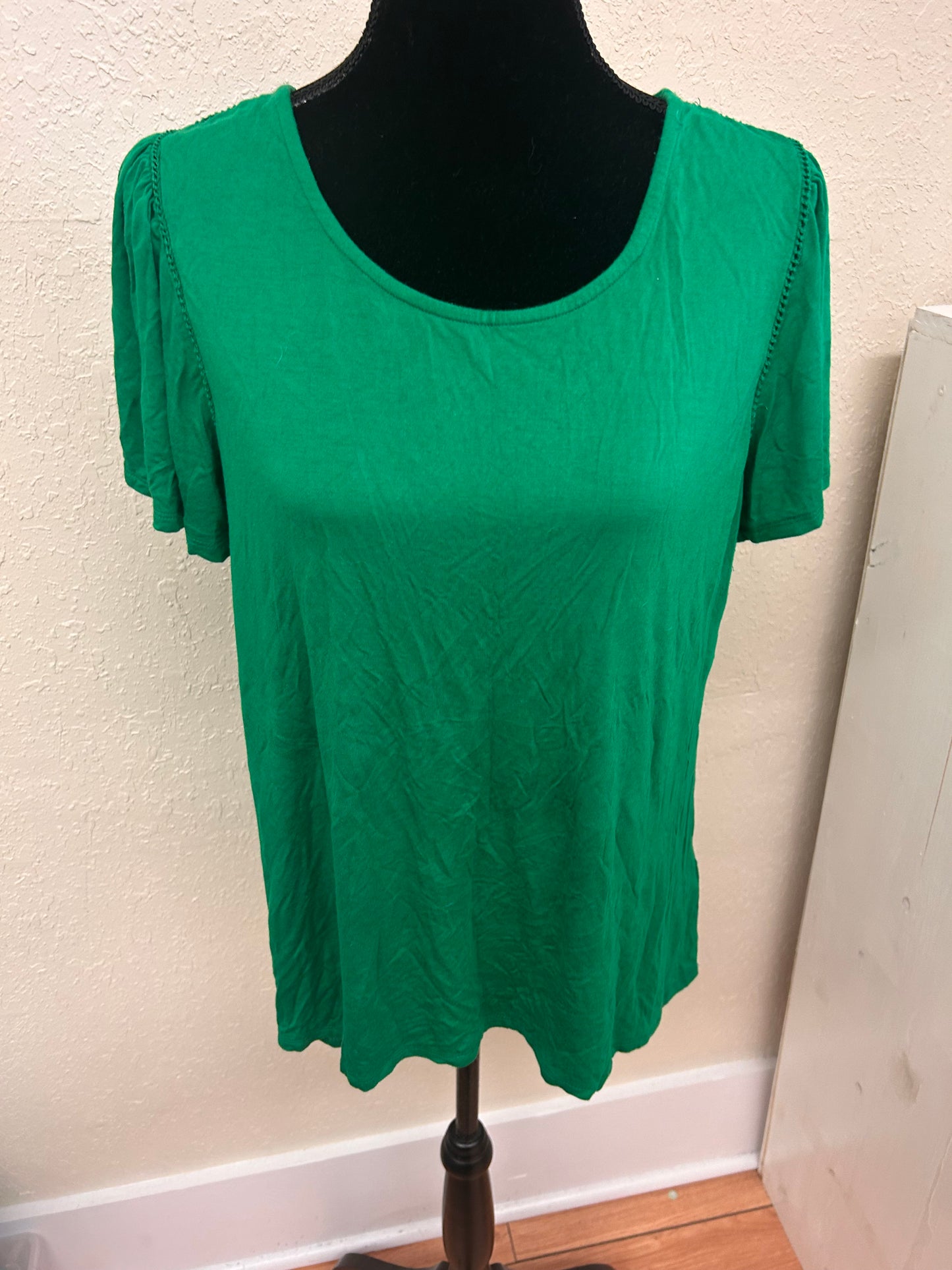 Cable & gauge xl green blouse