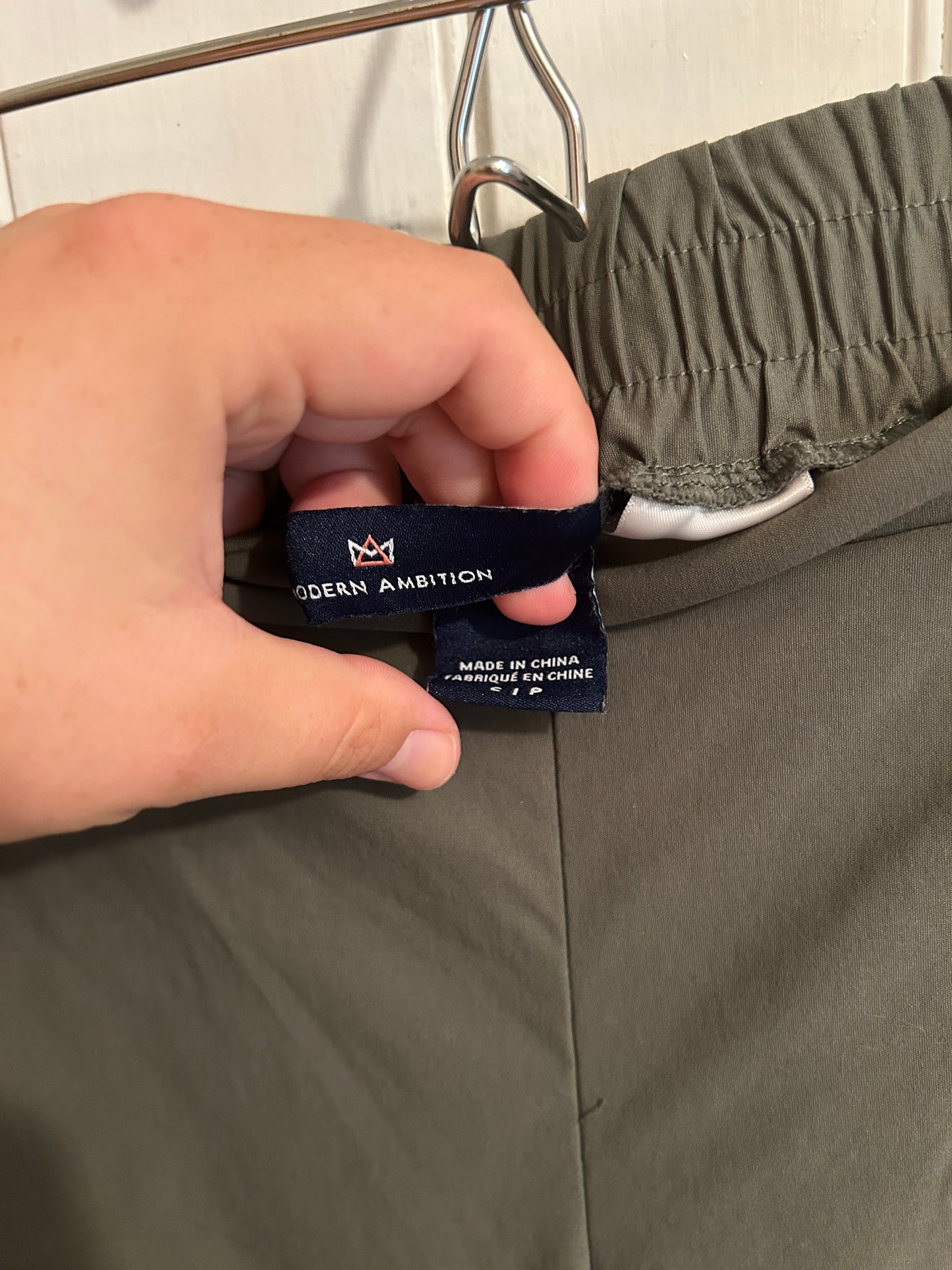 Modern Ambition small olive green joggers