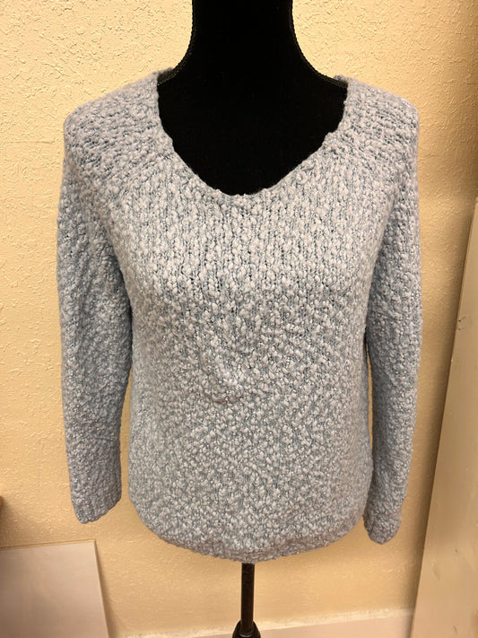 Buffalo David button large blue knit sweater