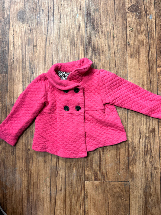 Joe fresh 18/24m pink quilted Pea coat