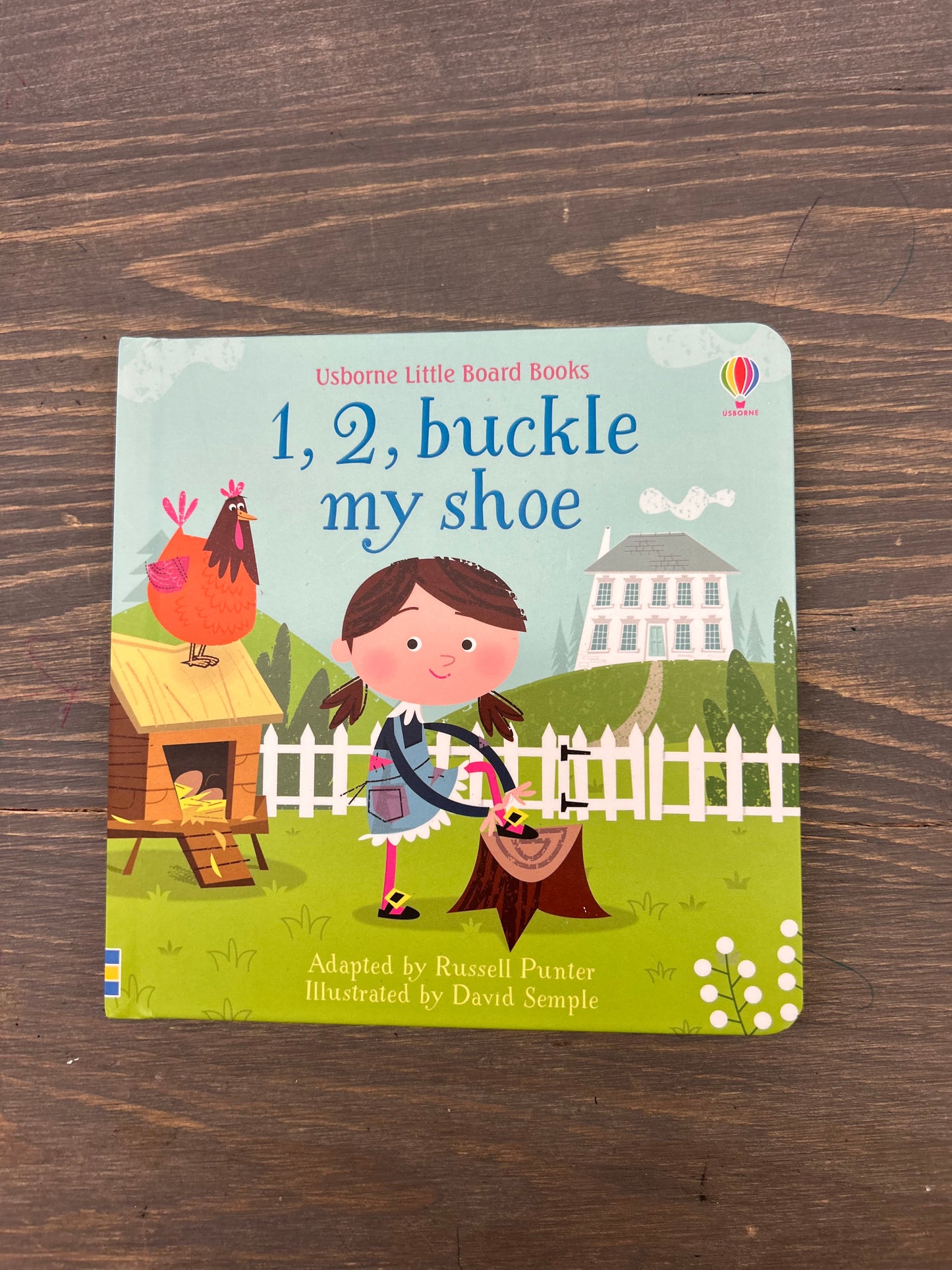 Usborne board book buckle my shoe