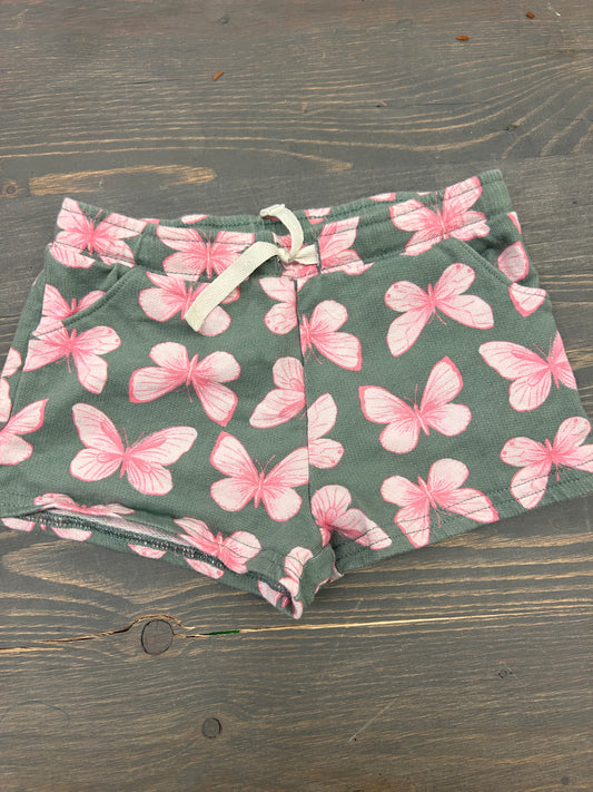 Carters 24m pink & green butterfly shorts