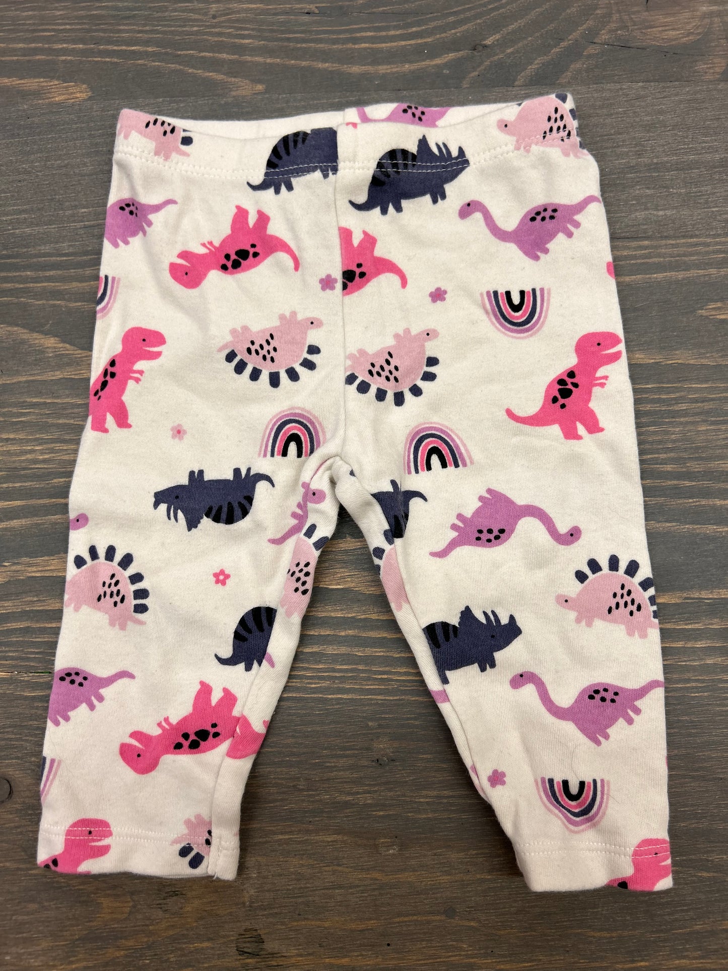 Pekkle 6m pink Dino leggings