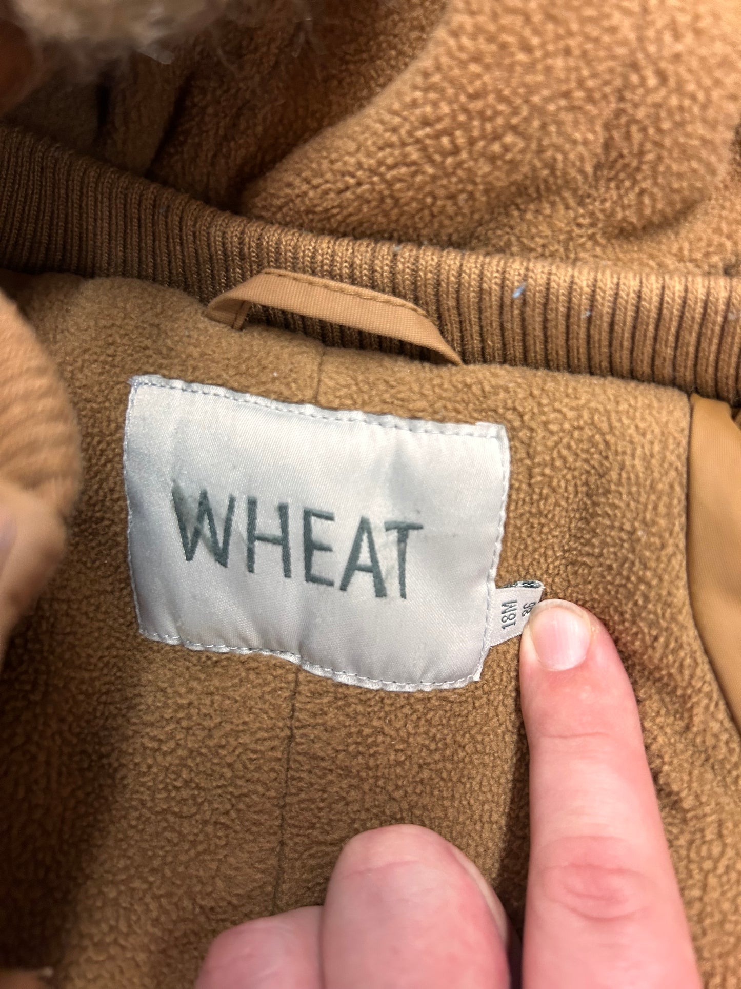 WHEAT 18m brown snow suit