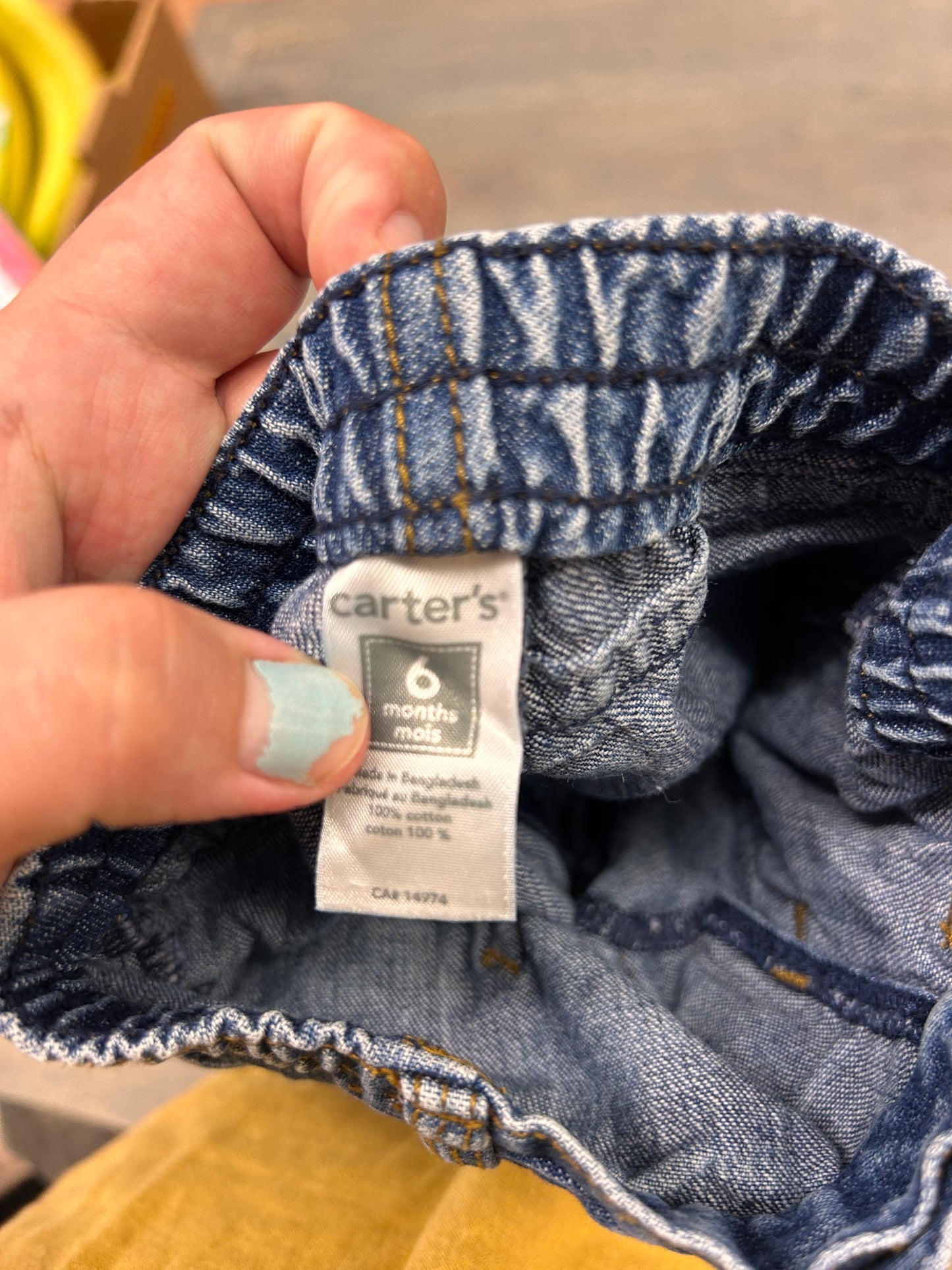 Carters 6m heart pocket jeans