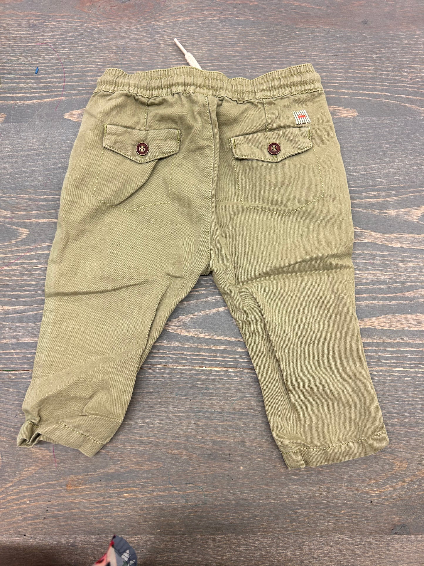 Mayoral 6m green linen pants