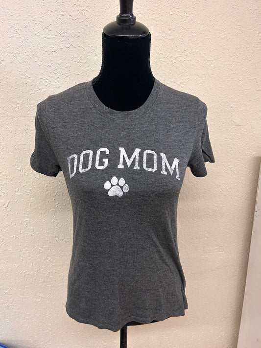 Modern lux xs grey dog mom tshirt