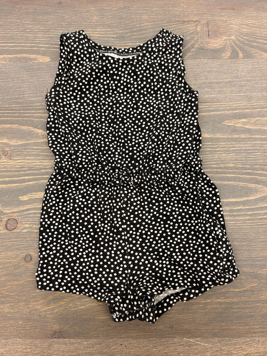 Old navy 6/12m Black polka dot romper