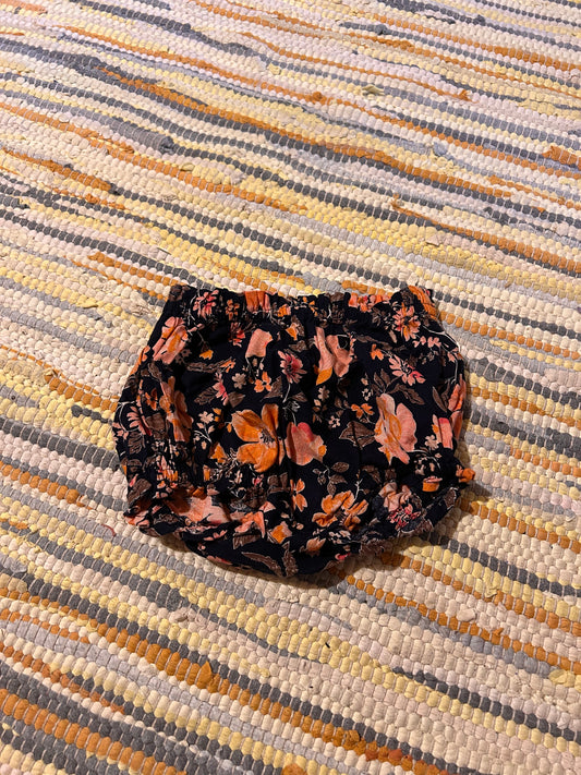 Old navy 12/18m orange & blue floral bummies